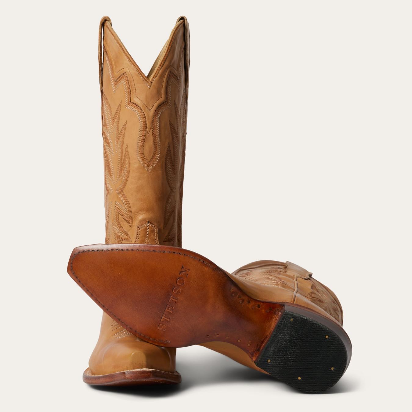Women Western Stetson Casey Boots Tan