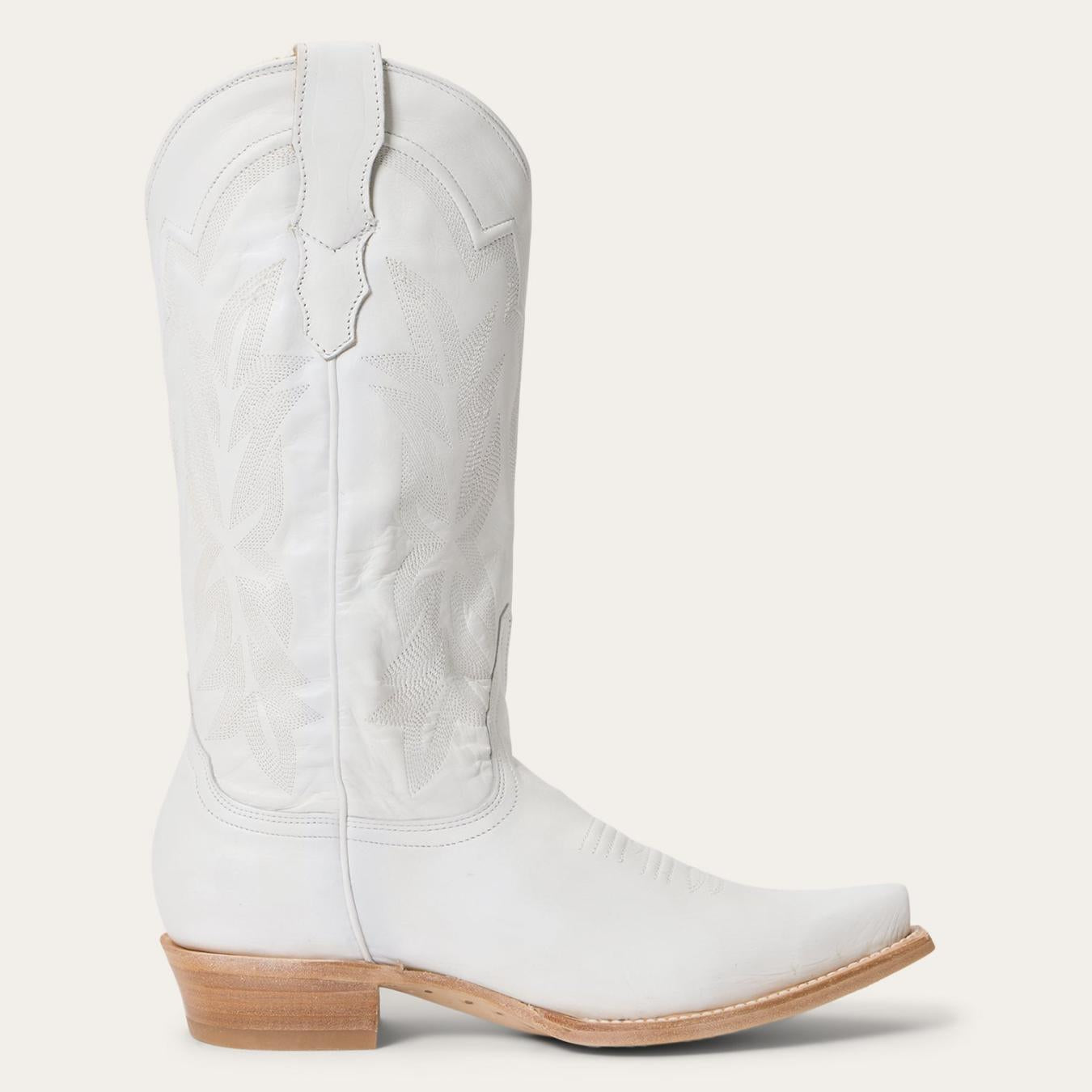 Women Western Stetson Casey Boots White