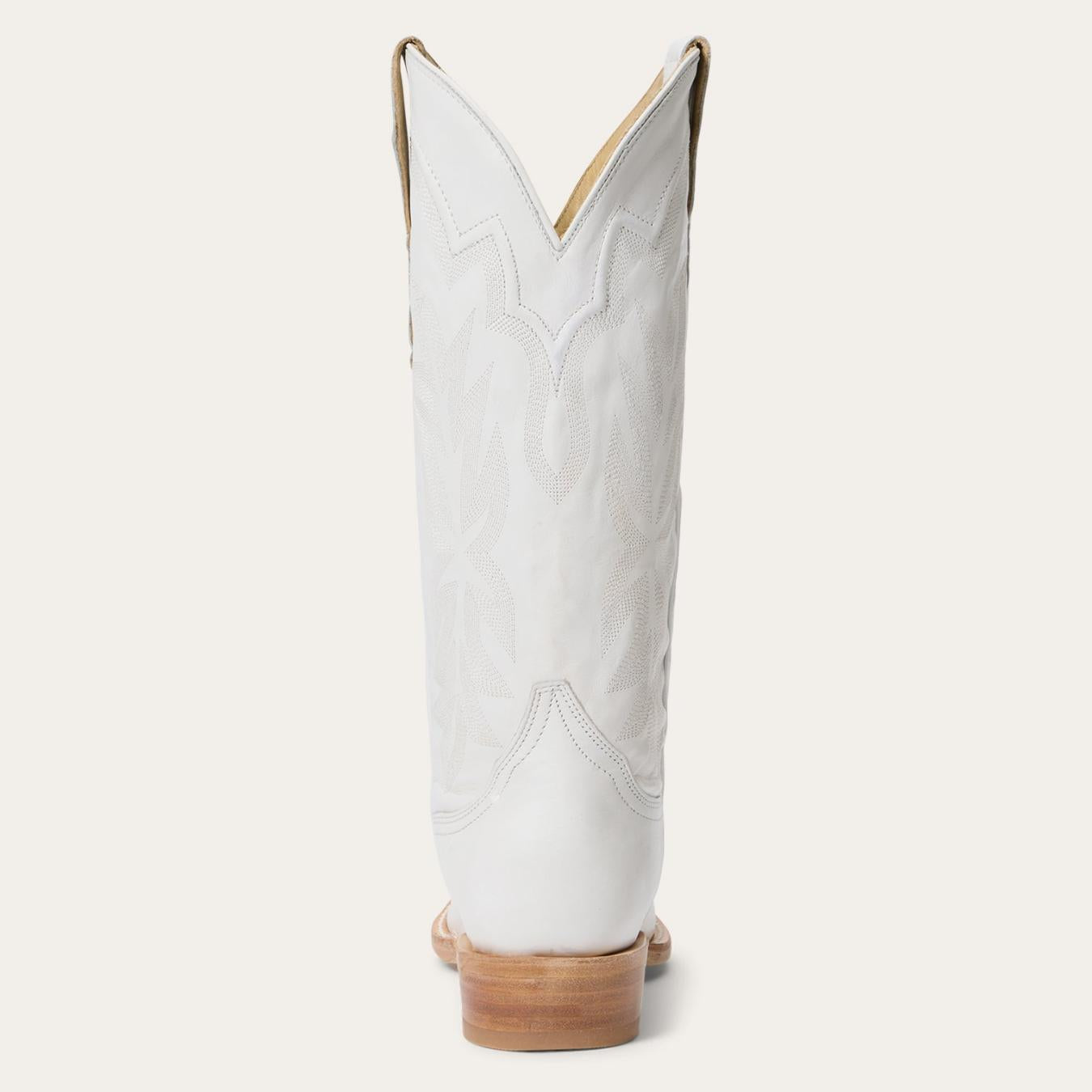 Women Western Stetson Casey Boots White