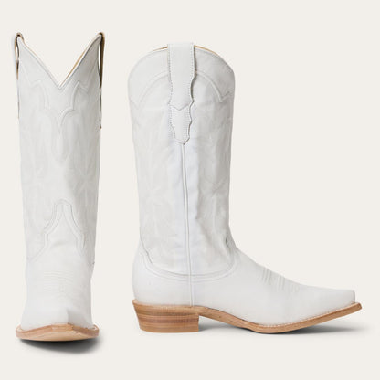 Women Western Stetson Casey Boots White