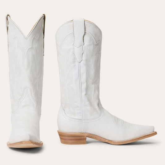 Women Western Stetson Casey Boots White