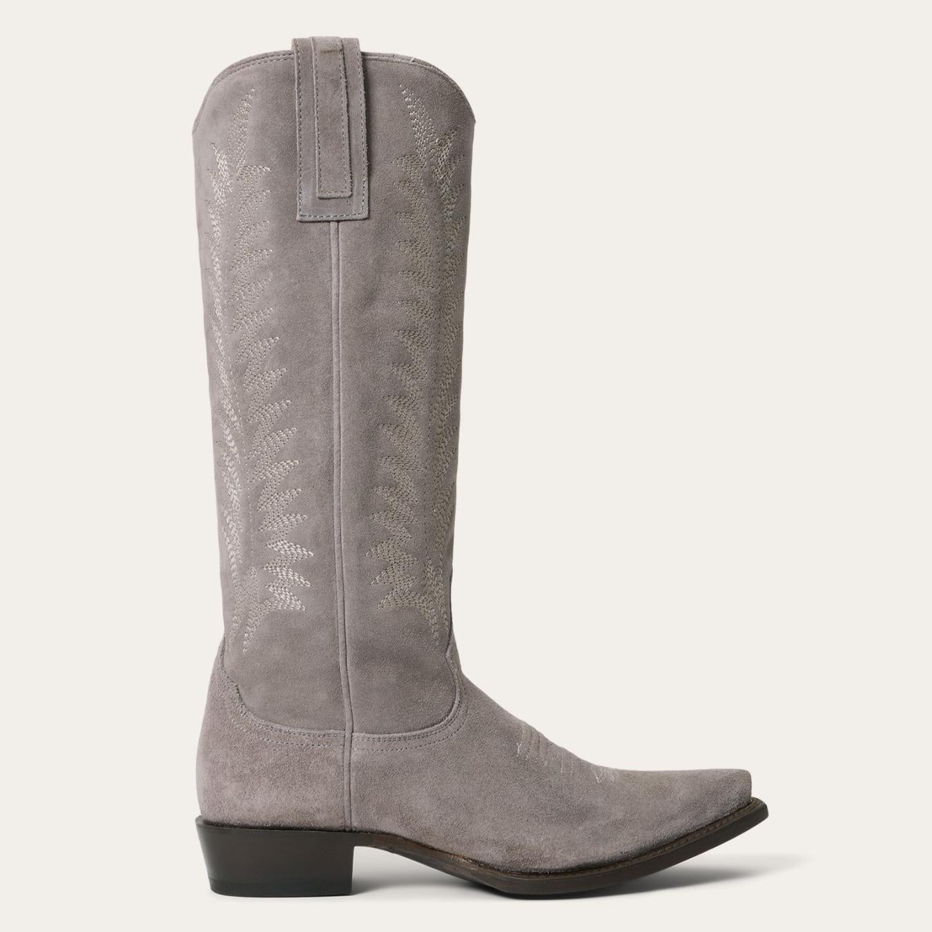 Women Western Stetson Emme Boots Grey