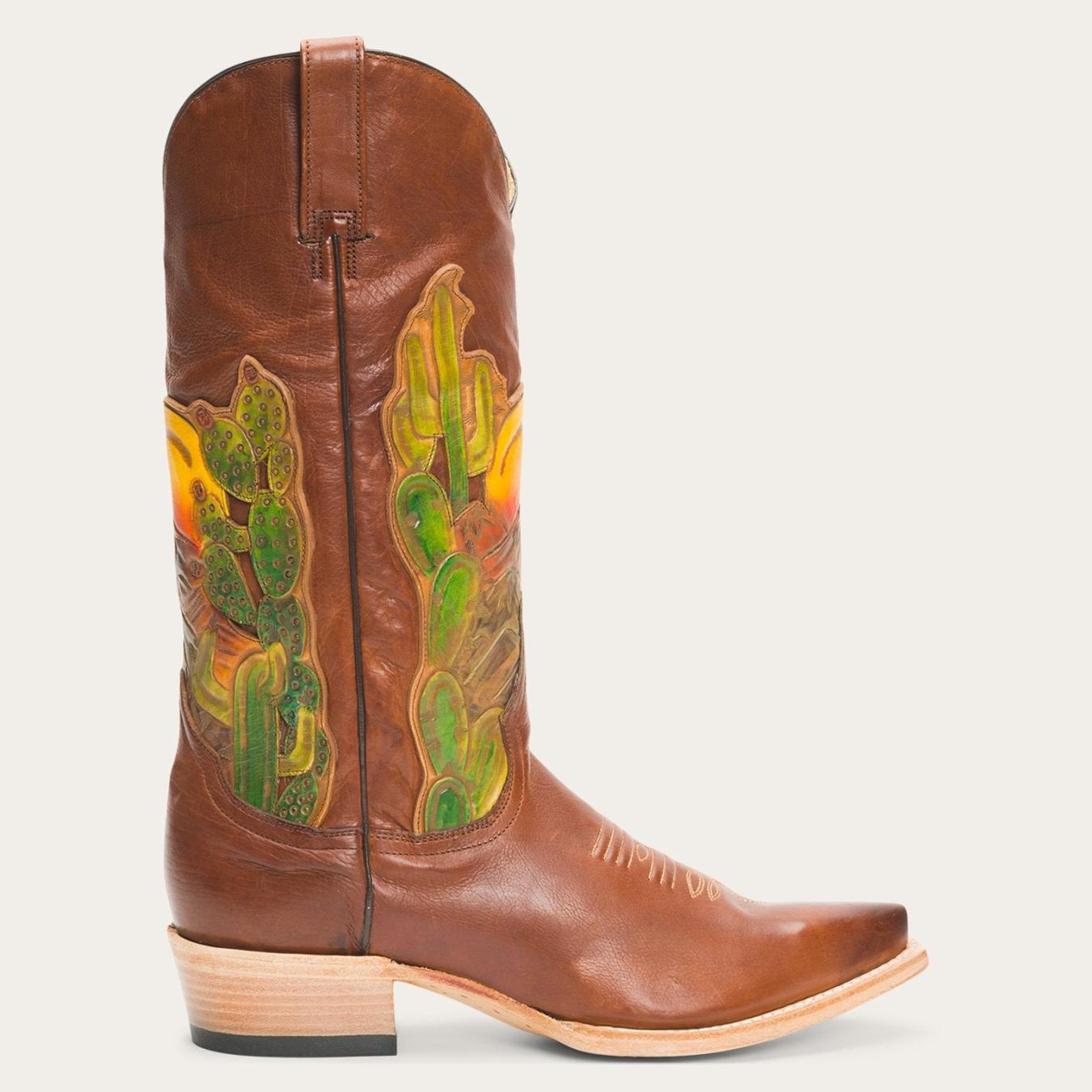 Women Western Stetson Goldie Boots Brown