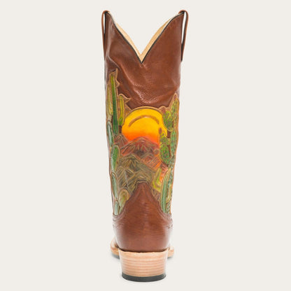 Women Western Stetson Goldie Boots Brown