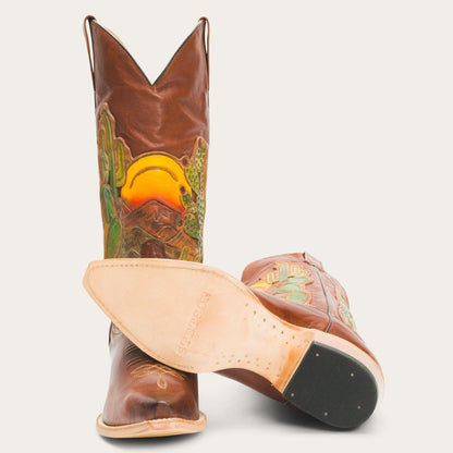 Women Western Stetson Goldie Boots Brown