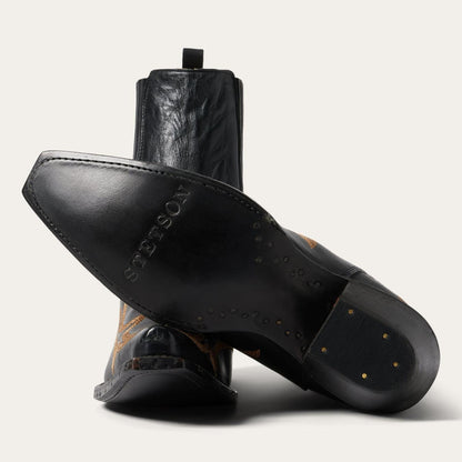Women Western Stetson Greta Boots Black