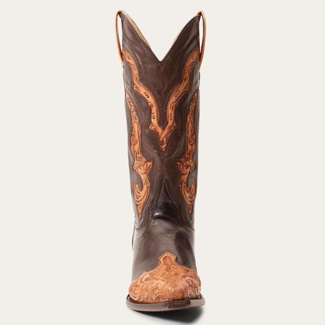 Women Western Stetson Hartley Boots Brown