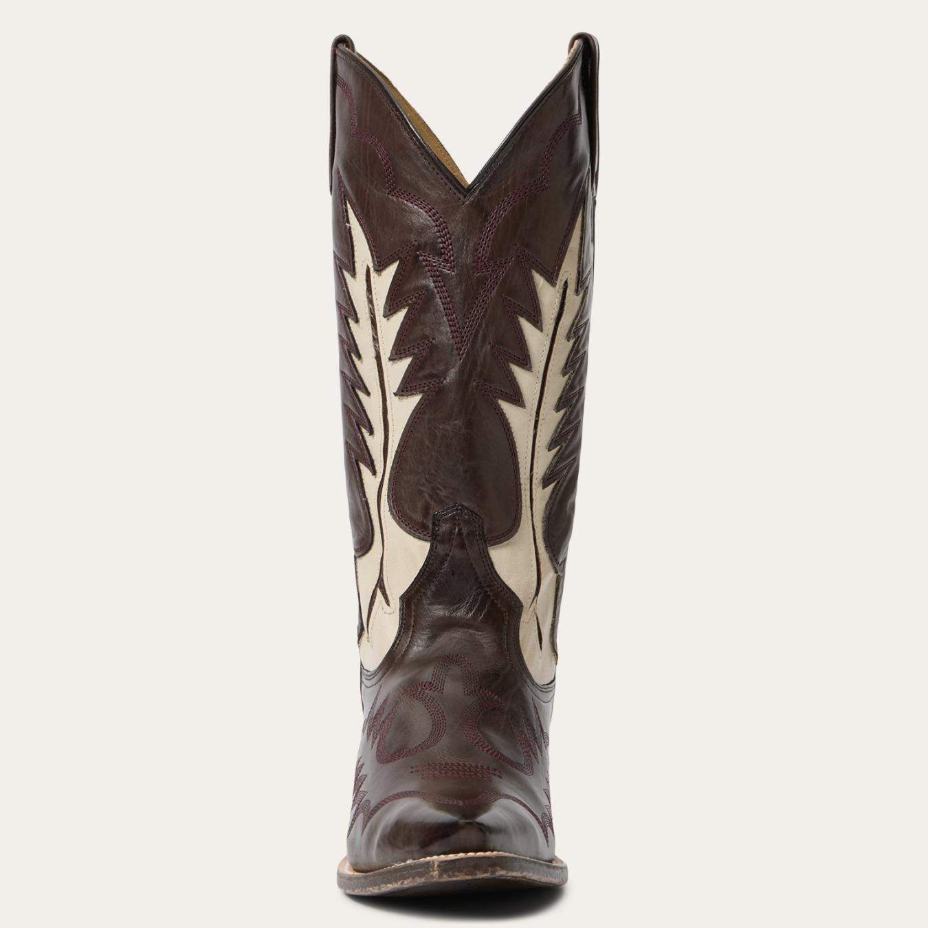 Women Western Stetson Jess Boots Brown
