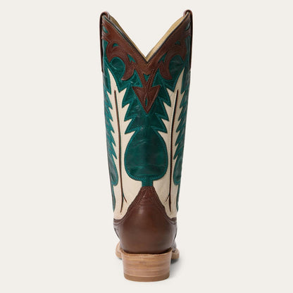 Women Western Stetson Jess Boots Turquoise