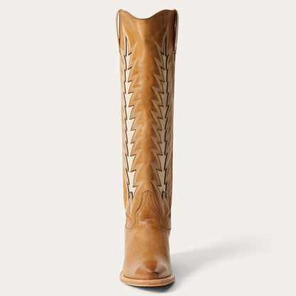 Women Western Stetson Johnnie Boots Brown