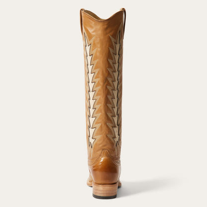 Women Western Stetson Johnnie Boots Brown