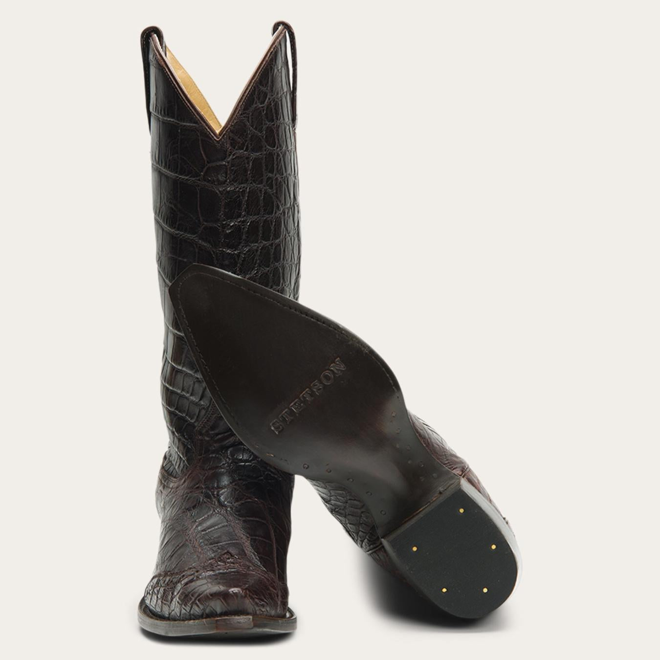 Women Western Stetson Lola Boots Brown