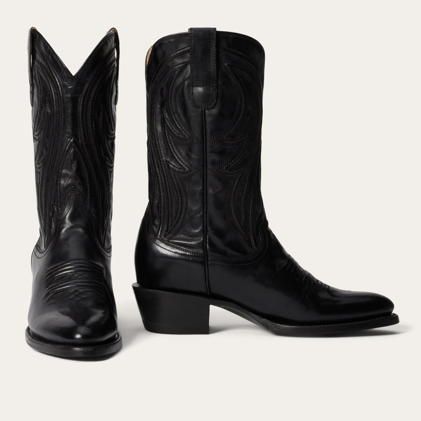 Women Western Stetson Nora Boots Black
