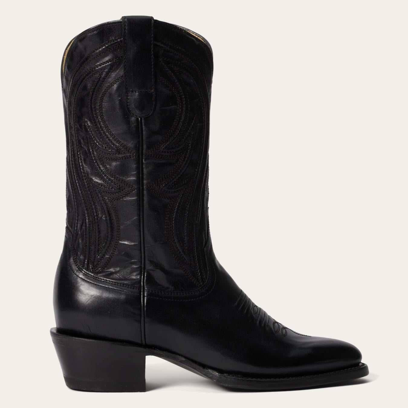 Women Western Stetson Nora Boots Black