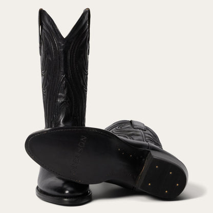 Women Western Stetson Nora Boots Black