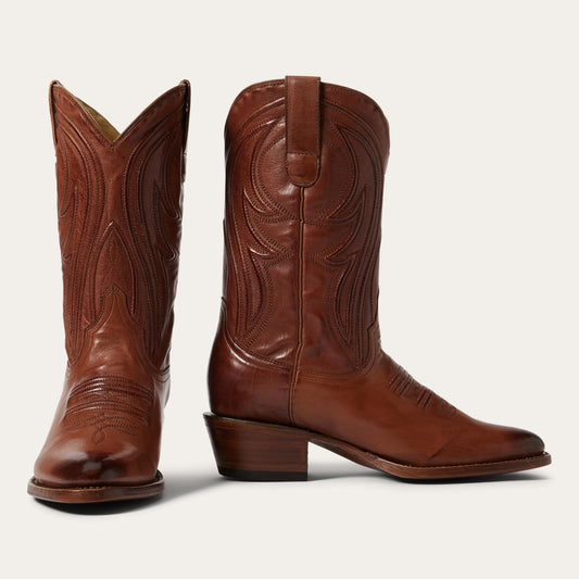 Women Western Stetson Nora Boots Brown