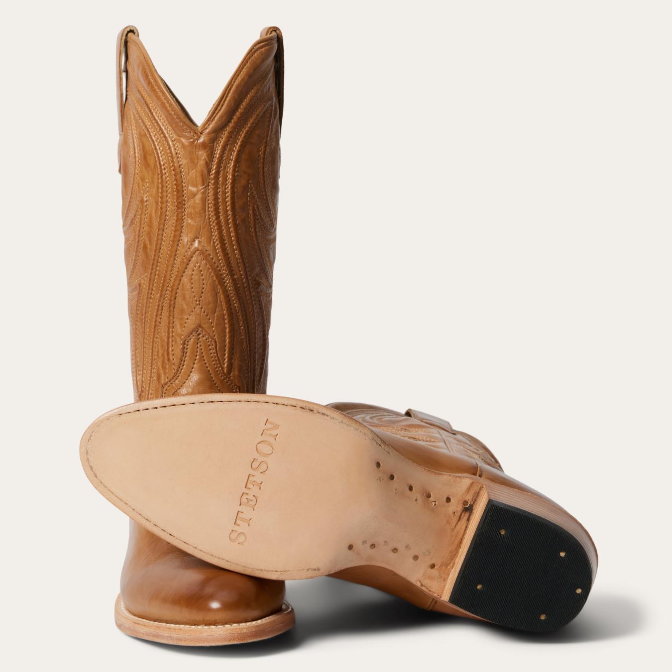 Women Western Stetson Nora Boots Tan