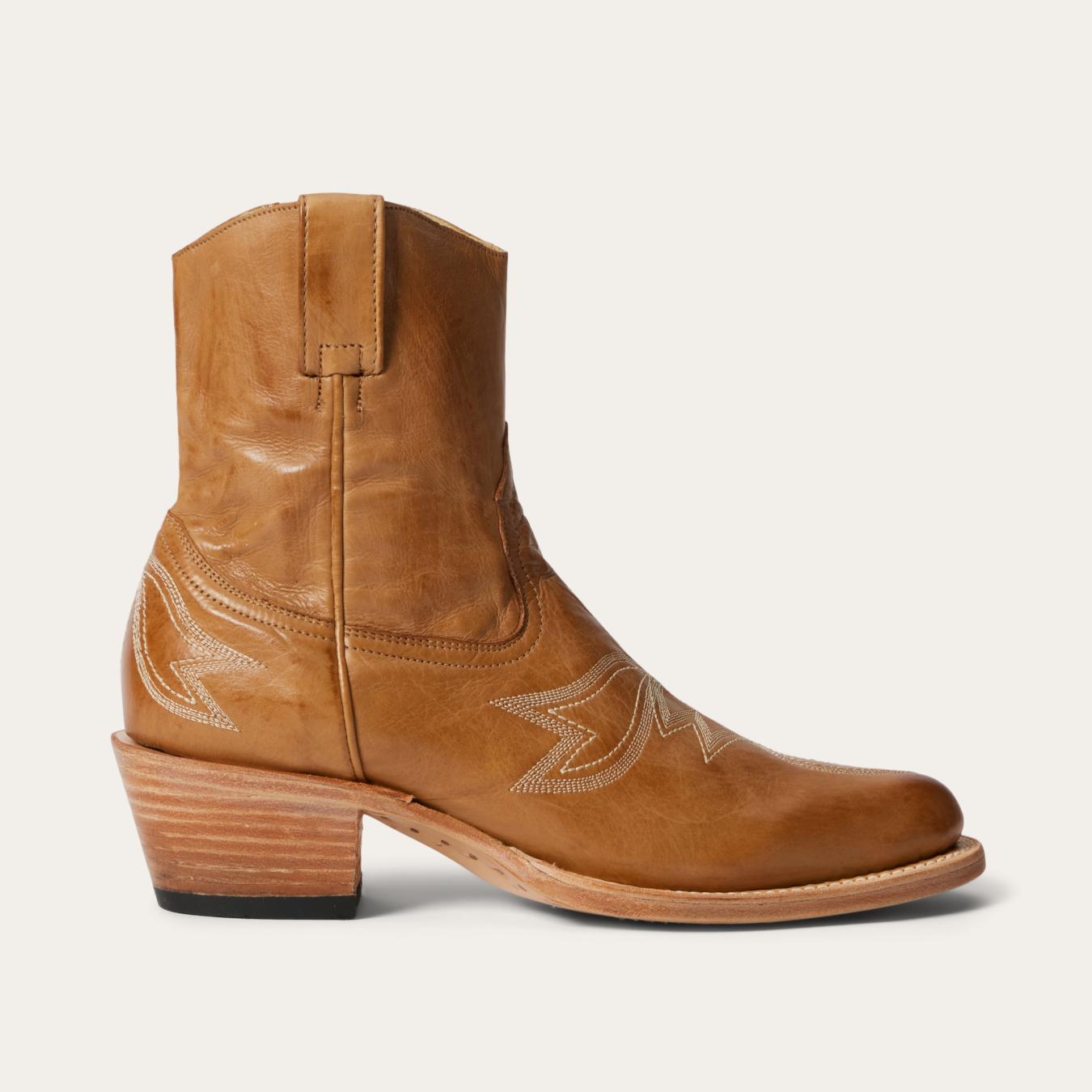 Women Western Stetson Piper Boots Tan