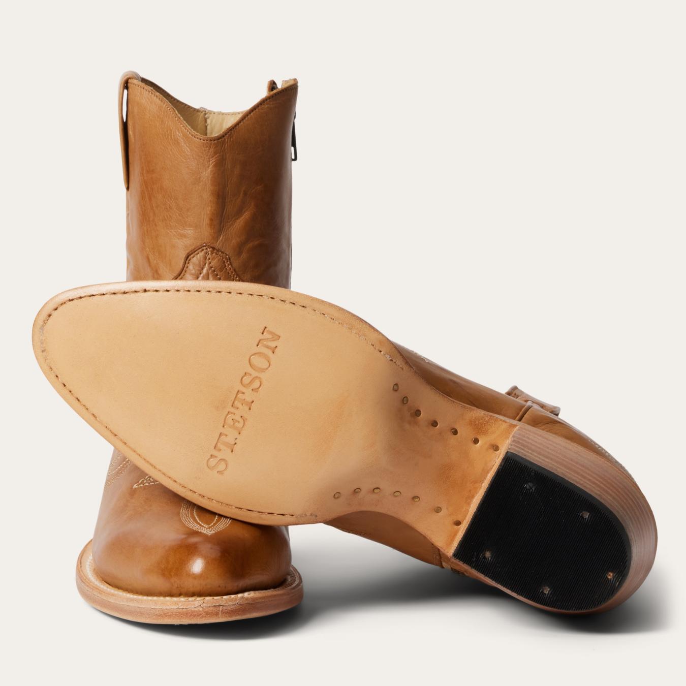 Women Western Stetson Piper Boots Tan