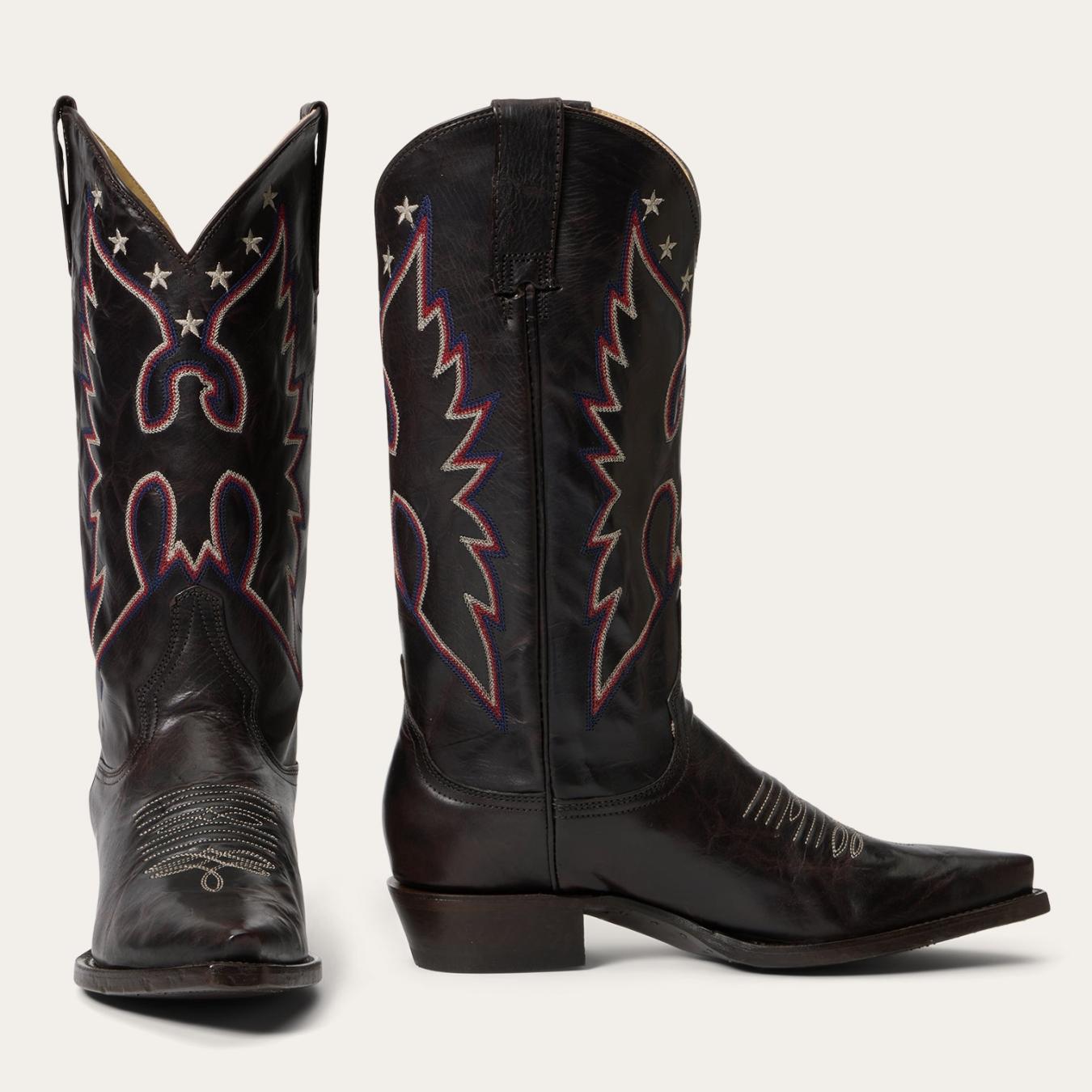 Women Western Stetson Reagan Boots Brown