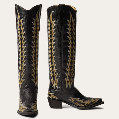 Women Western Stetson Sarah Boots Black