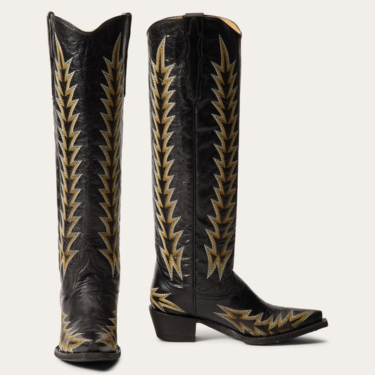 Women Western Stetson Sarah Boots Black