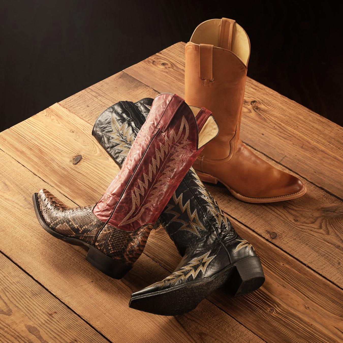 Women Western Stetson Sarah Boots Black