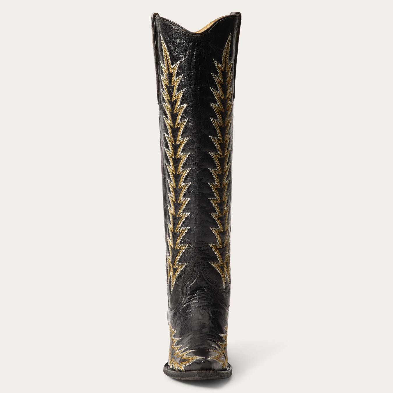 Women Western Stetson Sarah Boots Black