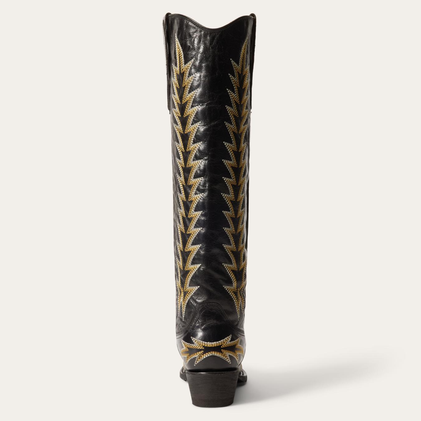Women Western Stetson Sarah Boots Black