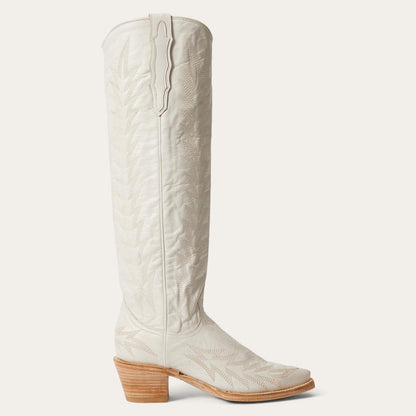 Women Western Stetson Sarah Boots White