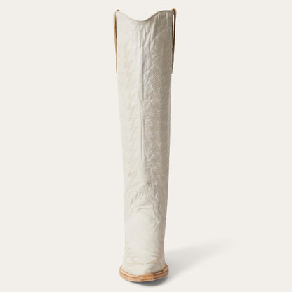 Women Western Stetson Sarah Boots White