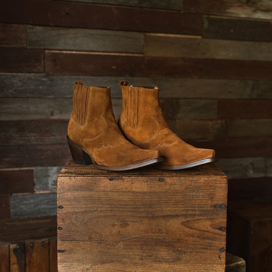 Women Western Stetson Talula Boots Tan
