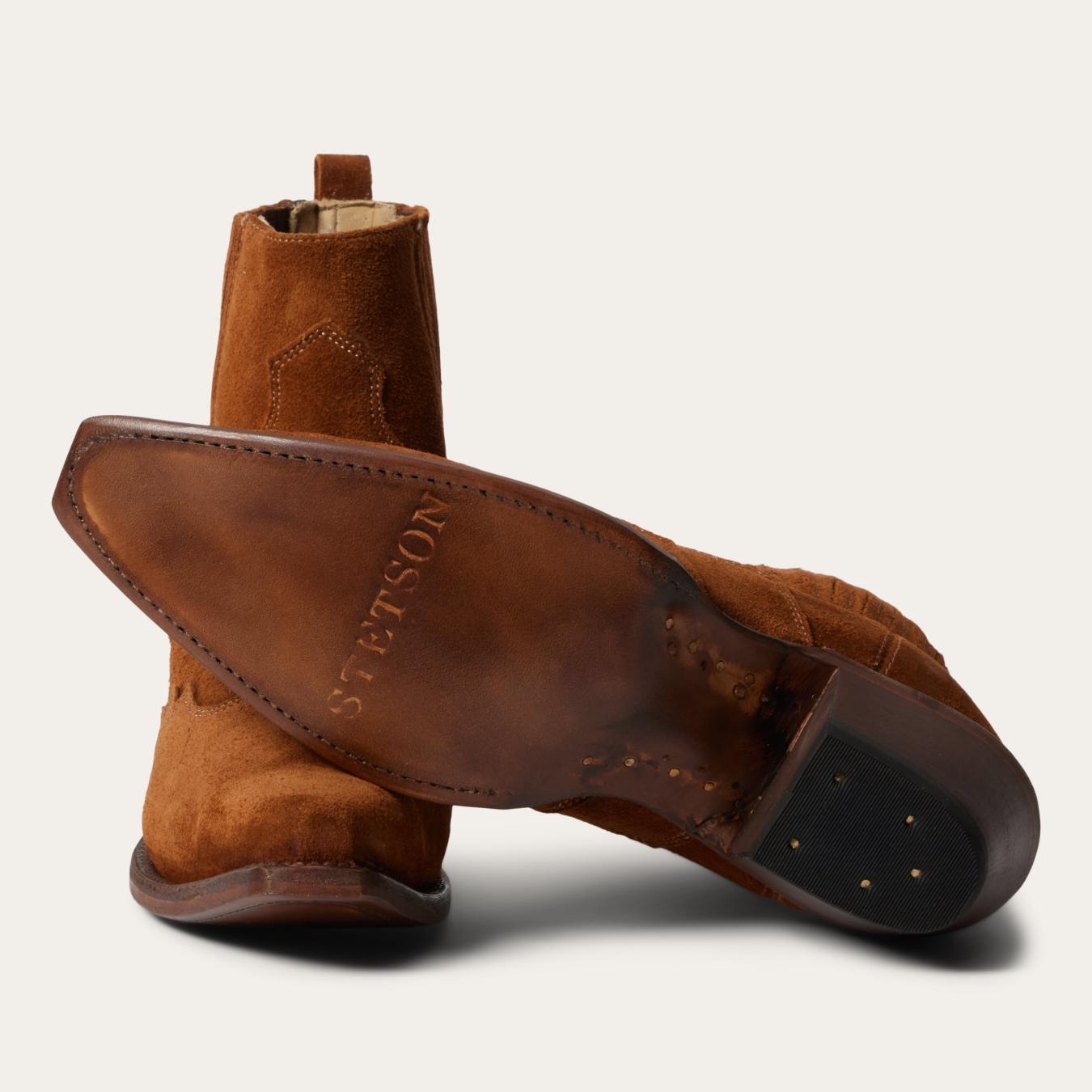 Women Western Stetson Talula Boots Tan