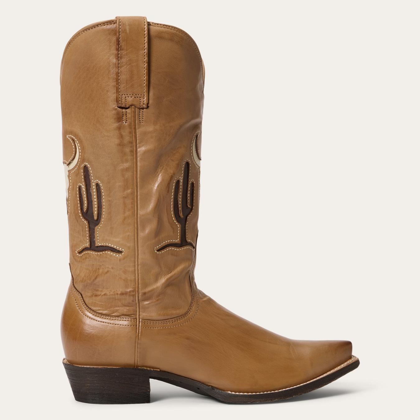 Women Western Stetson Tucson Boots Tan