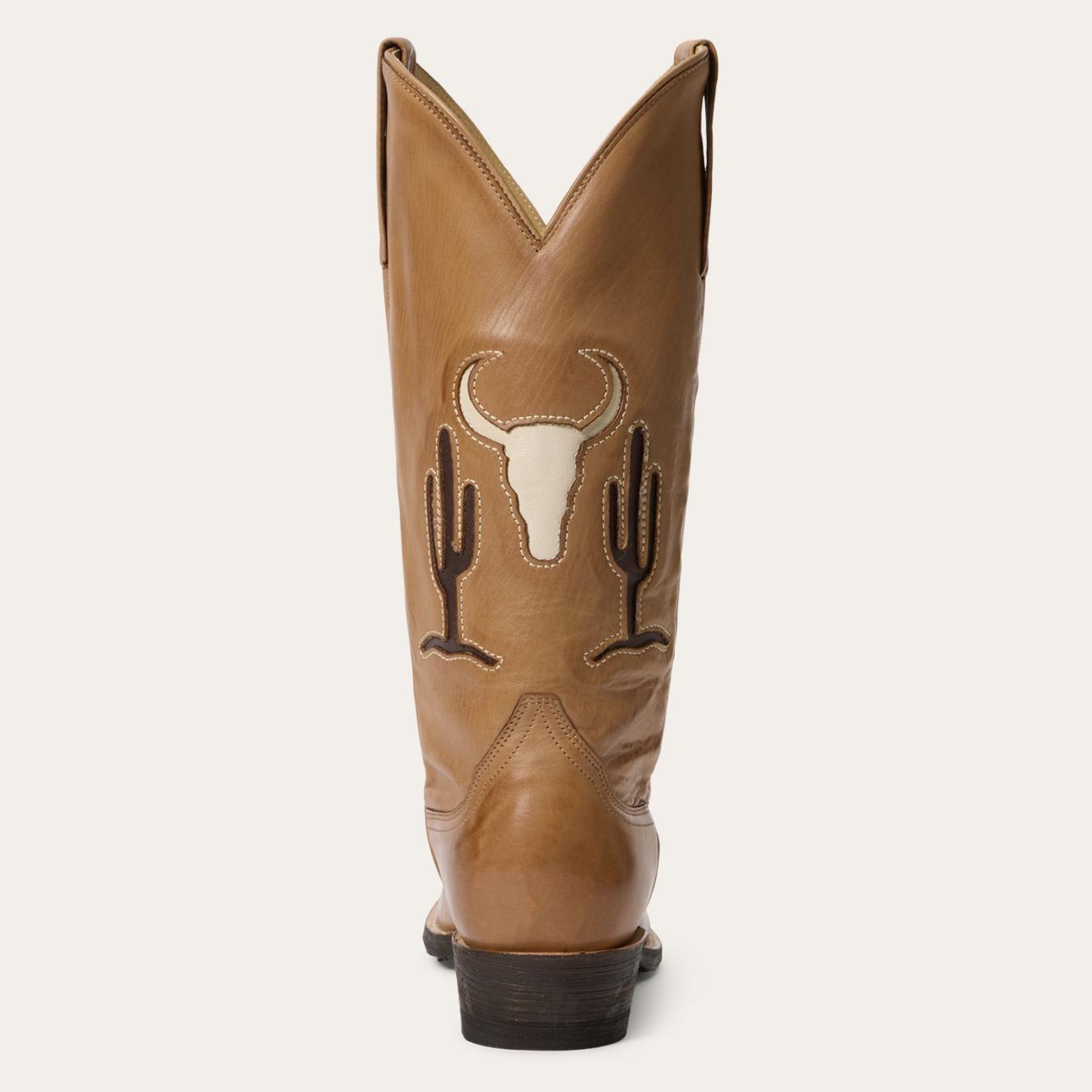 Women Western Stetson Tucson Boots Tan
