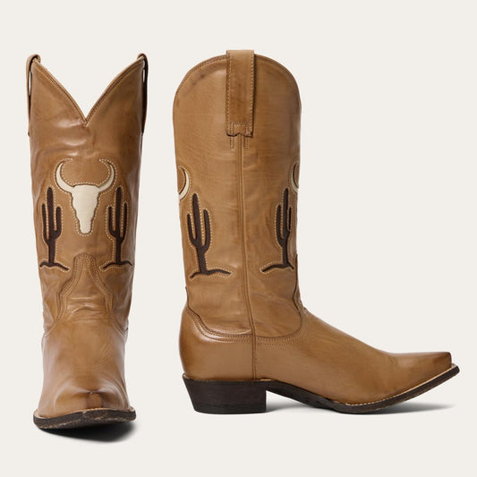 Women Western Stetson Tucson Boots Tan
