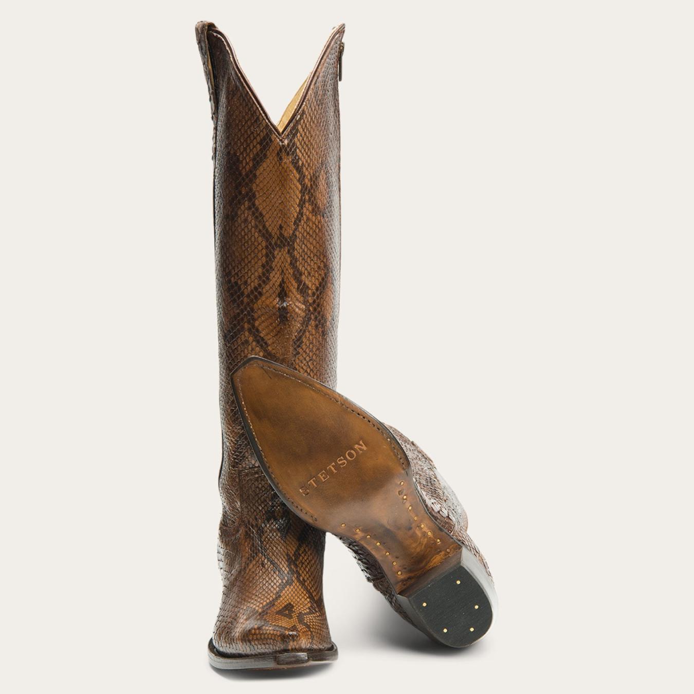 Women Western Stetson Yasmin Boots Brown